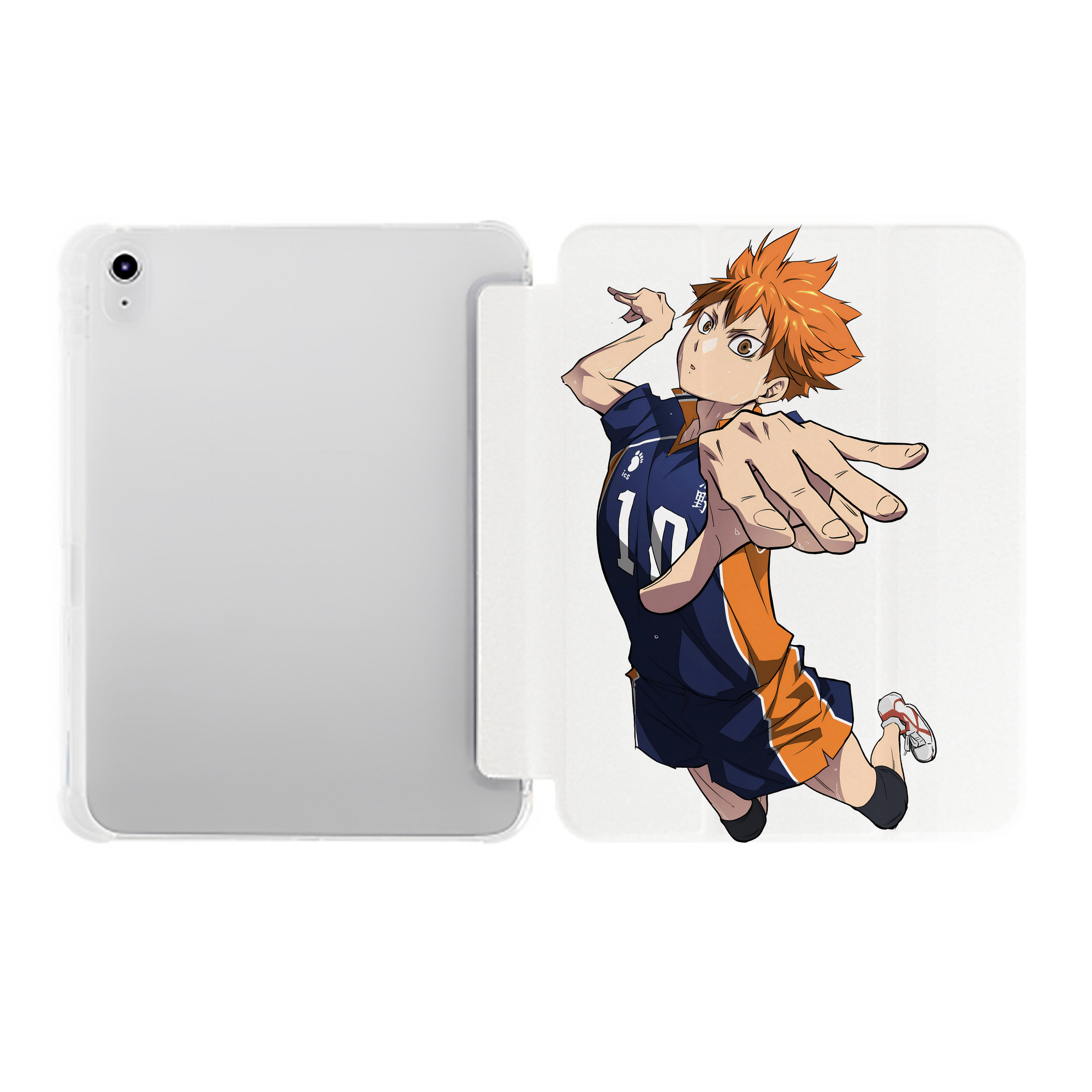 （画像用） ハイキュー!! Haikyu!! IPad ケース ペン収納付き 三つ折りスタンド PUレザー×シリコン 対応機種9.5/10.5/10.9インチ